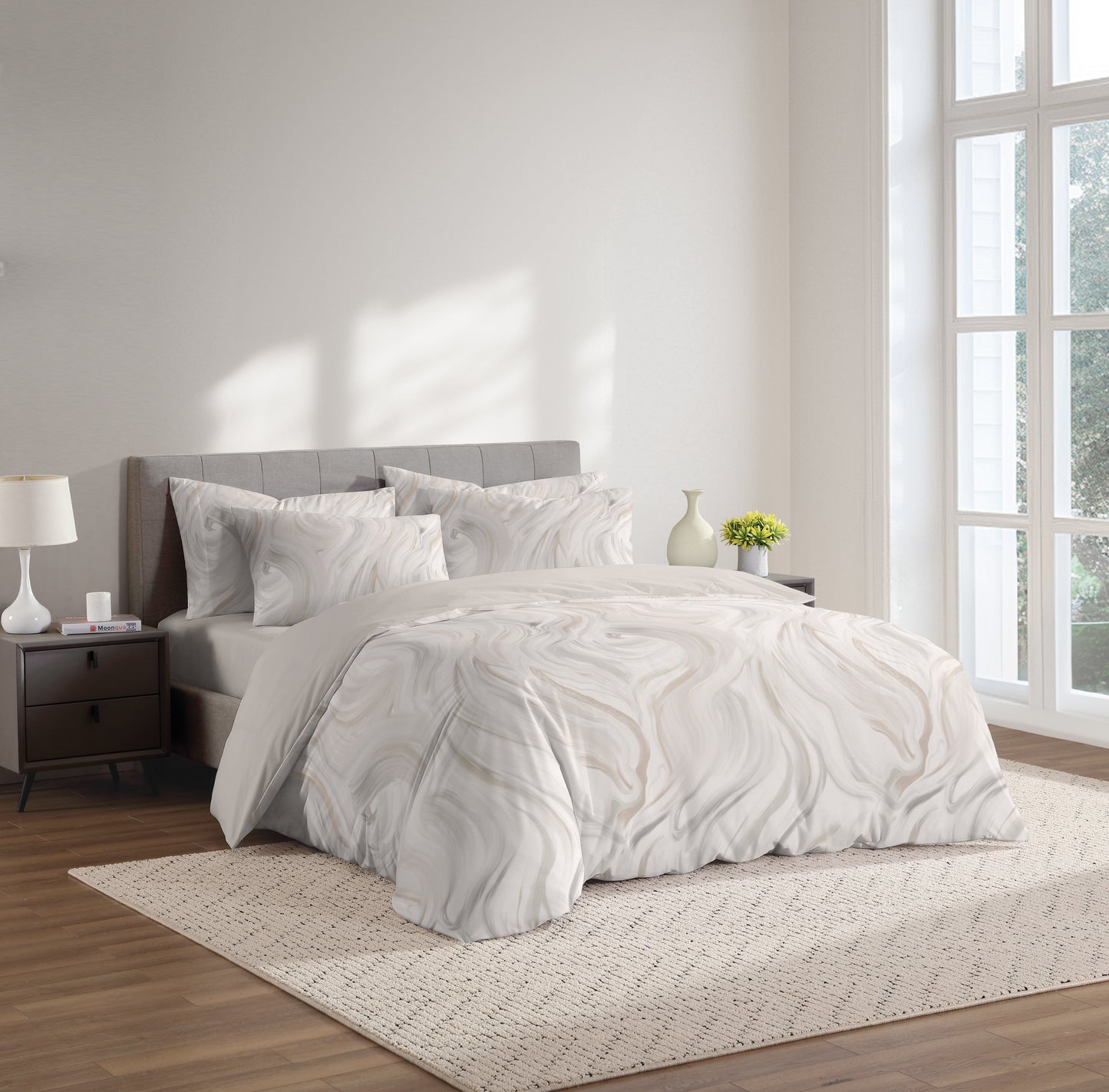 Linen Classique Cotton Jersey Florence Duvet Set