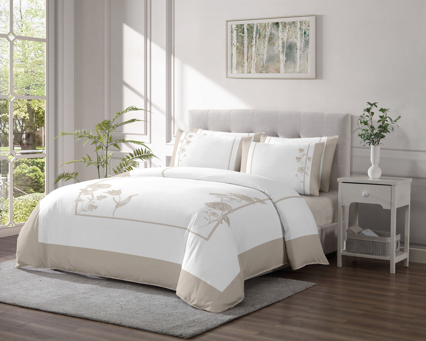 Linen Classique 300TC Hannah Honey Duvet Set