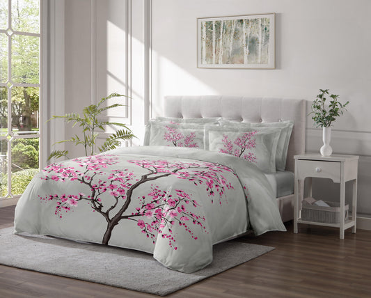 Linen Classique 320TC Cherry Blossom Duvet Set