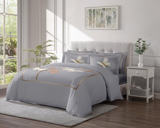 Linen Classique 320TC Dimensional Butterfly Duvet Set