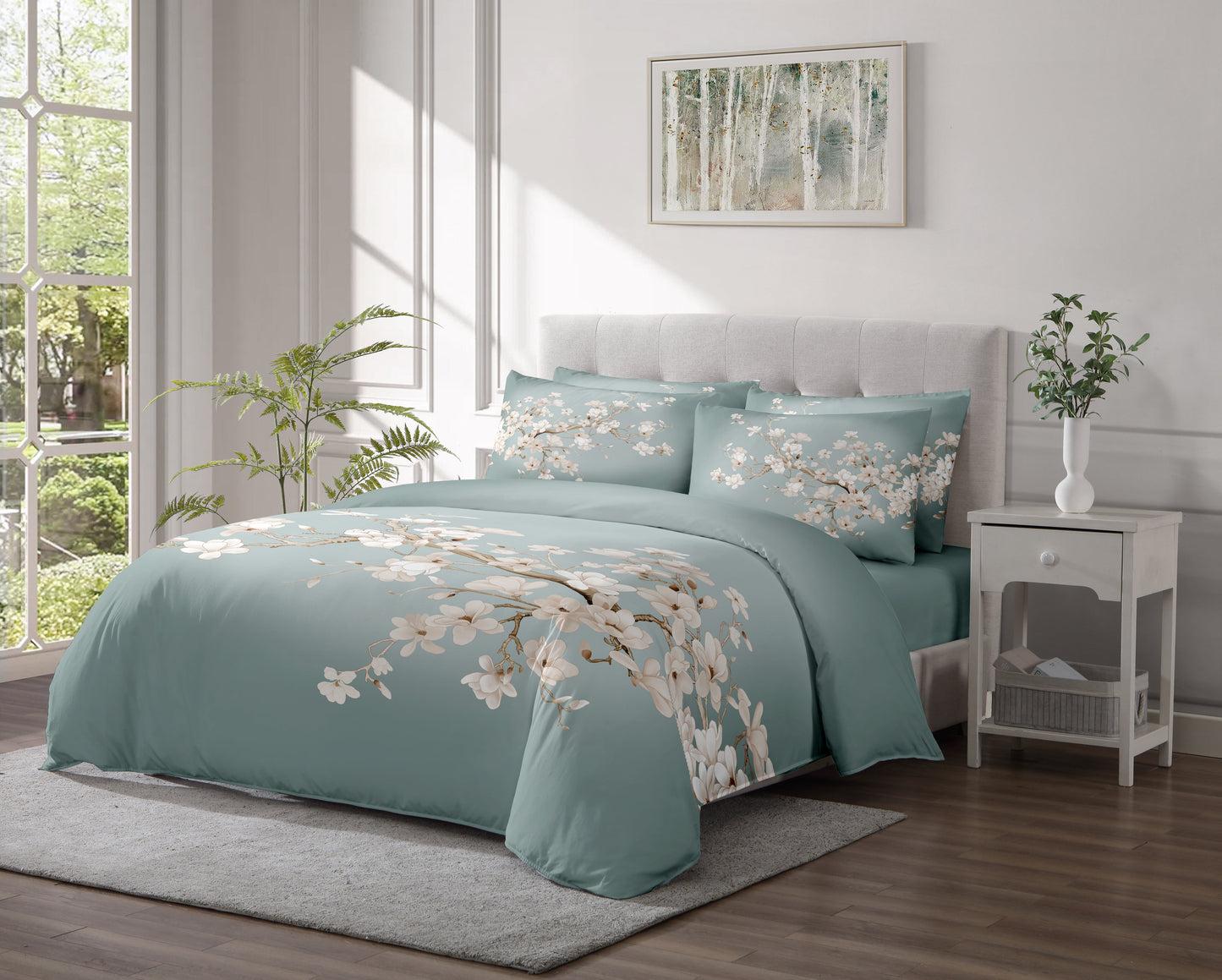 Linen Classique 300TC Enchanted Teal Duvet Set