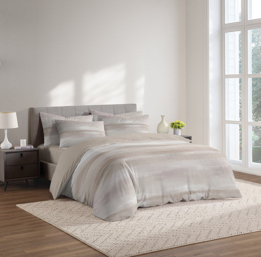 Linen Classique Cotton Jersey Landscape Duvet Set