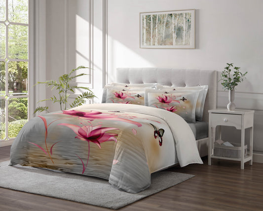 Linen Classique 320TC Nature's Beauty Duvet Set