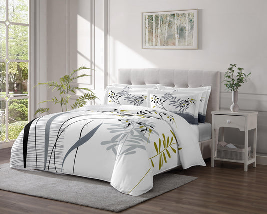 Linen Classique 320TC Simply Chic White Duvet Set